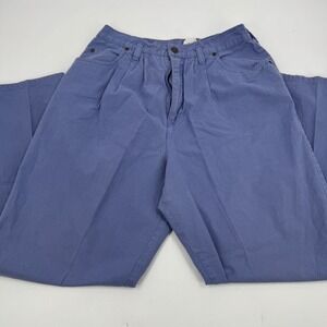 Vintage Cherokee Women's 14 High‎ Waist Pleated Denim Jeans Blue Cotton Blend
